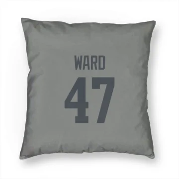 Alex Ward Los Angeles Rams  Pillow Cover (18 X 18) - Gray