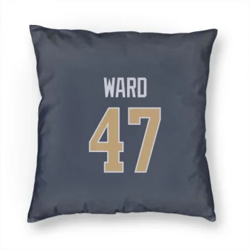 Alex Ward Los Angeles Rams  Pillow Cover (18 X 18) - Navy