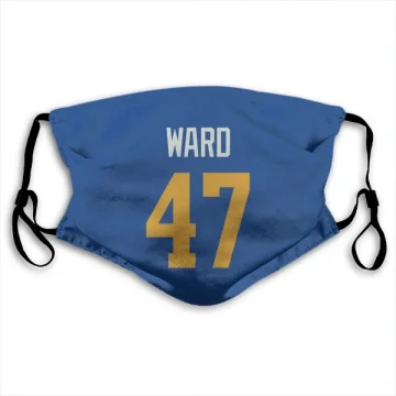 Alex Ward Los Angeles Rams   Royal  Face Mask - Gold