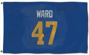 Alex Ward Los Angeles Rams   Royal  Flag (3 X 5) - Gold