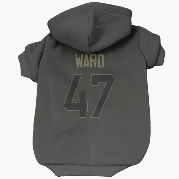 Alex Ward Los Angeles Rams  Service Dog & Cat Pet Hoodie - Black