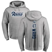 Alex Ward Men's Los Angeles Rams Pro Line Ash Backer Pullover Hoodie