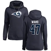 Alex Ward Women's Los Angeles Rams Pro Line Logo Pullover Hoodie Navy