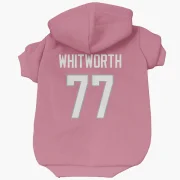 Andrew Whitworth Los Angeles Rams  Dog & Cat Pet Hoodie - Pink