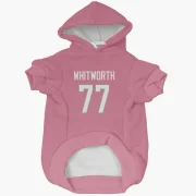 Andrew Whitworth Los Angeles Rams  Dog & Cat Pet Hoodie - Pink