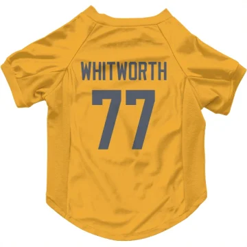 Andrew Whitworth Los Angeles Rams  Dog & Cat Pet Jersey - Gold