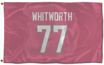 Andrew Whitworth Los Angeles Rams  Flag (3 X 5) - Pink