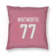 Andrew Whitworth Los Angeles Rams  Pillow Cover (18 X 18) - Pink