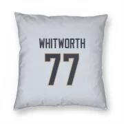 Andrew Whitworth Los Angeles Rams  Pillow Cover (18 X 18) - White