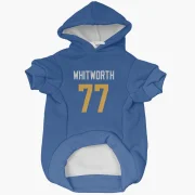 Andrew Whitworth Los Angeles Rams   Royal  Dog & Cat Pet Hoodie - Gold