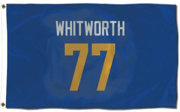 Andrew Whitworth Los Angeles Rams Royal  Flag (3 X 5) - Gold