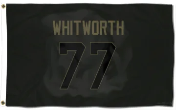 Andrew Whitworth Los Angeles Rams  Service Flag (3 X 5) - Black