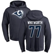 Andrew Whitworth Men's Los Angeles Rams Pro Line Logo Pullover Hoodie Navy