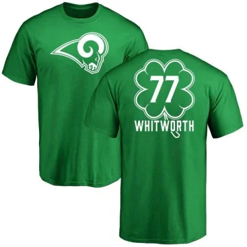 Andrew Whitworth Men's Los Angeles Rams St. Patrick's Day T-Shirt Green