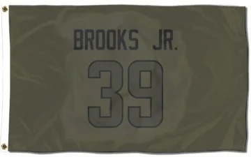 Antoine Brooks Jr. Los Angeles Rams  Flag (3 X 5) - Olive