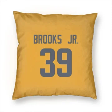 Antoine Brooks Jr. Los Angeles Rams  Pillow Cover (18 X 18) - Gold