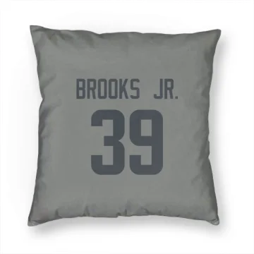 Antoine Brooks Jr. Los Angeles Rams  Pillow Cover (18 X 18) - Gray