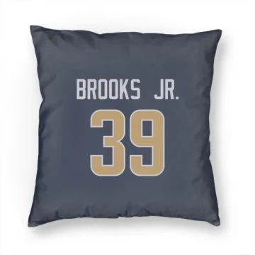 Antoine Brooks Jr. Los Angeles Rams  Pillow Cover (18 X 18) - Navy