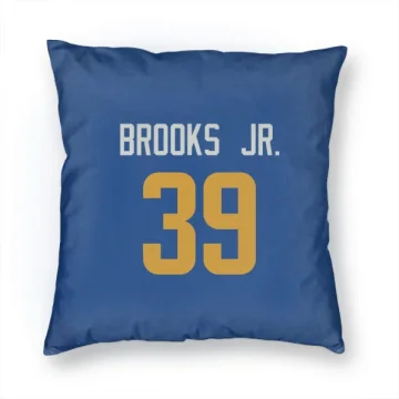 Antoine Brooks Jr. Los Angeles Rams   Royal  Pillow Cover (18 X 18) - Gold