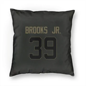 Antoine Brooks Jr. Los Angeles Rams  Service Pillow Cover (18 X 18) - Black