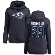 Antoine Brooks Jr. Women's Los Angeles Rams Pro Line Logo Pullover Hoodie Navy