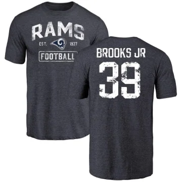 Antoine Brooks Jr. Youth Los Angeles Rams Distressed T-Shirt - Navy