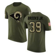 Antoine Brooks Jr. Youth Los Angeles Rams Salute to Service T-Shirt Olive