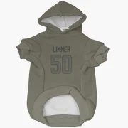 Beaux Limmer Los Angeles Rams  Dog & Cat Pet Hoodie - Olive