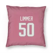 Beaux Limmer Los Angeles Rams  Pillow Cover (18 X 18) - Pink