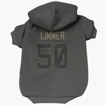 Beaux Limmer Los Angeles Rams  Service Dog & Cat Pet Hoodie - Black