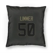 Beaux Limmer Los Angeles Rams  Service Pillow Cover (18 X 18) - Black