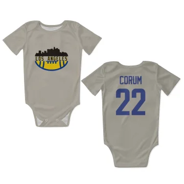 Blake Corum Los Angeles Rams   Bone Infant & Newborn Bodysuit