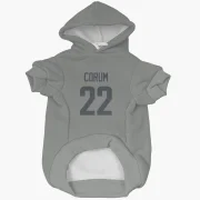 Blake Corum Los Angeles Rams  Dog & Cat Pet Hoodie - Gray