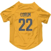 Blake Corum Los Angeles Rams  Dog & Cat Pet Jersey - Gold