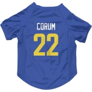 Blake Corum Los Angeles Rams  Dog & Cat Pet Jersey - Royal