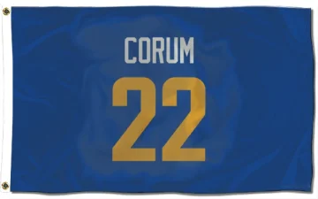 Blake Corum Los Angeles Rams   Royal  Flag (3 X 5) - Gold