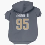 Bobby Brown III Los Angeles Rams  Dog & Cat Pet Hoodie - Navy