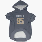 Bobby Brown III Los Angeles Rams  Dog & Cat Pet Hoodie - Navy