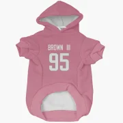 Bobby Brown III Los Angeles Rams  Dog & Cat Pet Hoodie - Pink