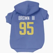 Bobby Brown III Los Angeles Rams  Dog & Cat Pet Hoodie - Royal