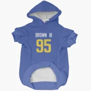 Bobby Brown III Los Angeles Rams  Dog & Cat Pet Hoodie - Royal