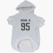 Bobby Brown III Los Angeles Rams  Dog & Cat Pet Hoodie - White