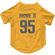 Bobby Brown III Los Angeles Rams  Dog & Cat Pet Jersey - Gold