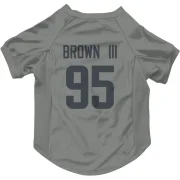 Bobby Brown III Los Angeles Rams  Dog & Cat Pet Jersey - Gray