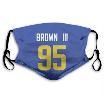 Bobby Brown III Los Angeles Rams  Face Mask - Royal