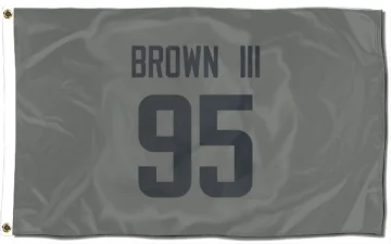 Bobby Brown III Los Angeles Rams  Flag (3 X 5) - Gray