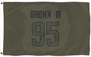 Bobby Brown III Los Angeles Rams  Flag (3 X 5) - Olive