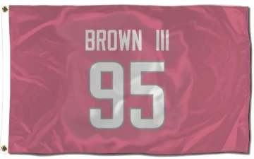 Bobby Brown III Los Angeles Rams  Flag (3 X 5) - Pink