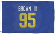 Bobby Brown III Los Angeles Rams  Flag (3 X 5) - Royal