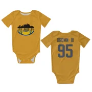 Bobby Brown III Los Angeles Rams  Infant & Newborn Bodysuit  - Gold